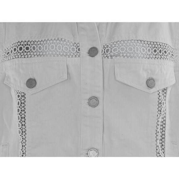 White Denim Lace Jacket Infinite Road by Blank NYC - Picture 11 of 16
